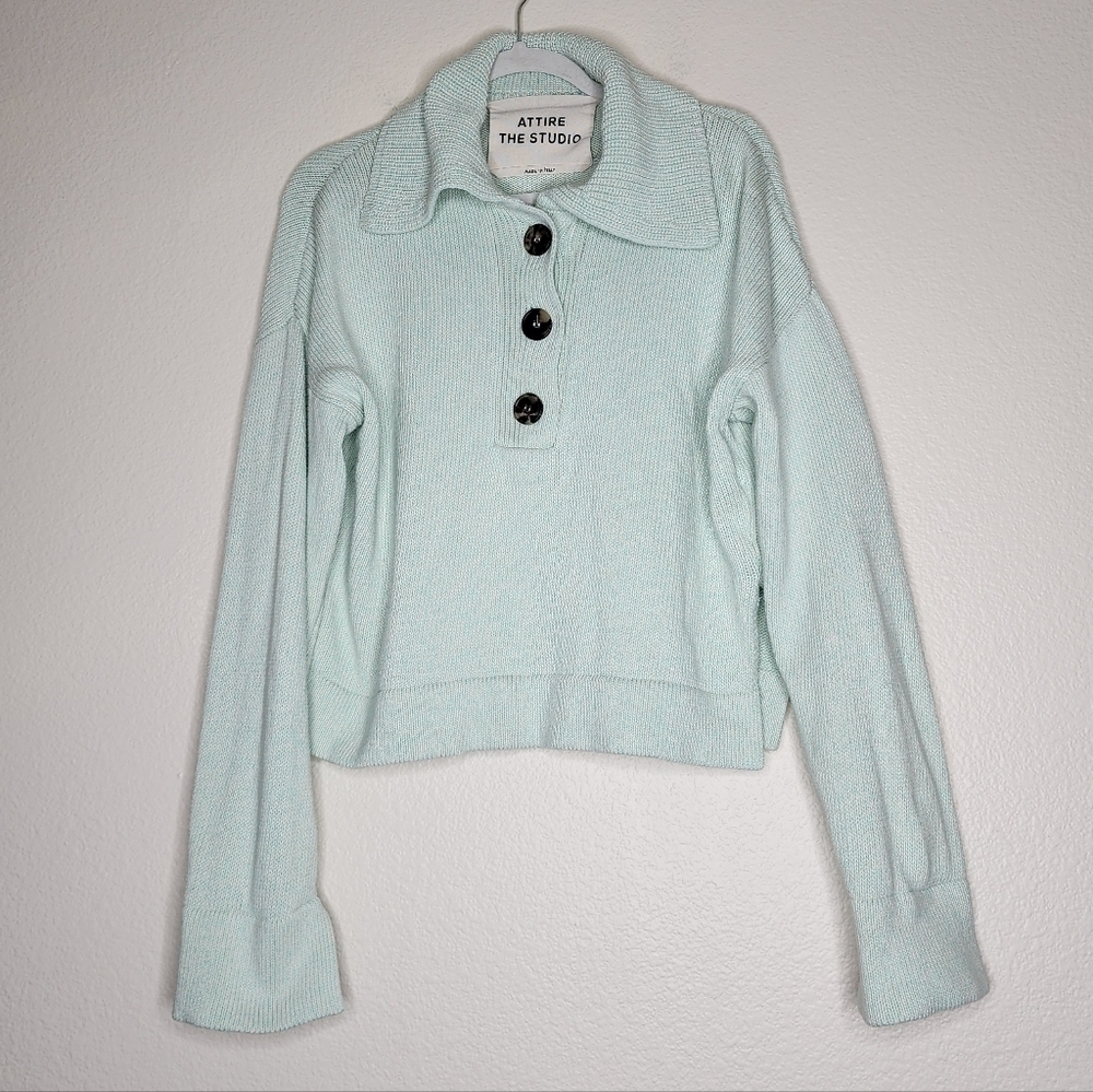 Attire The Studio Robin Egg Blue Sweater M